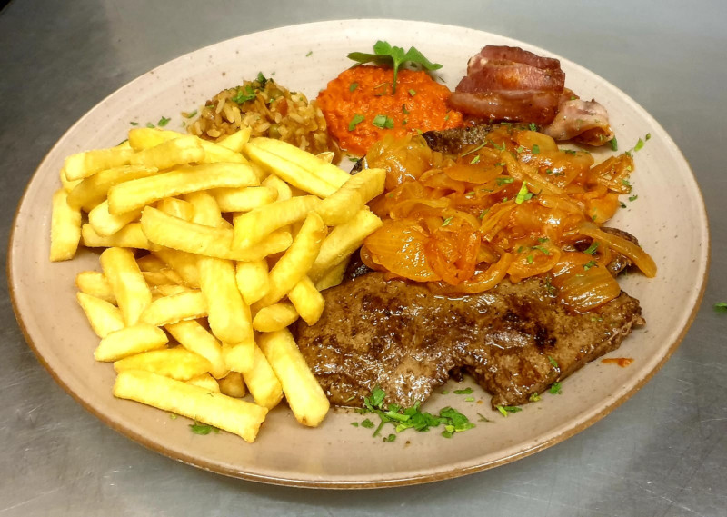 Zwiebel Steak im Karlsruher Hof